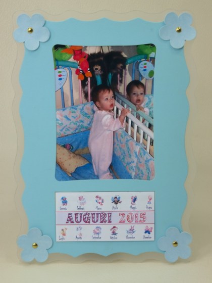 Calendario baby azzurro 15x20